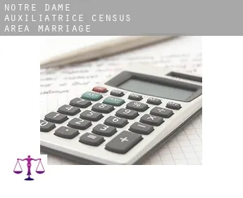 Notre-Dame-Auxiliatrice (census area)  marriage