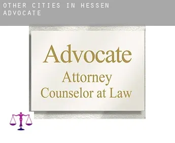 Other cities in Hessen  advocate