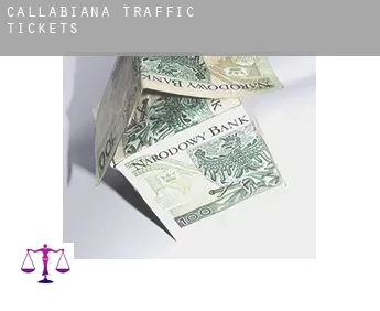 Callabiana  traffic tickets