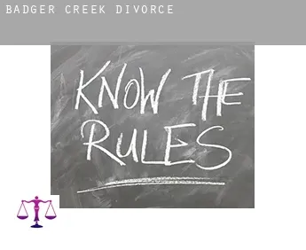 Badger Creek  divorce