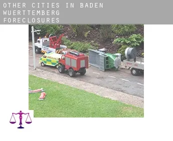 Other cities in Baden-Wuerttemberg  foreclosures